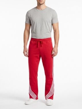 Urban Beast Mens 2XL Red Stripe French Terry Sweatpants NWT UB3024 100% Cotton